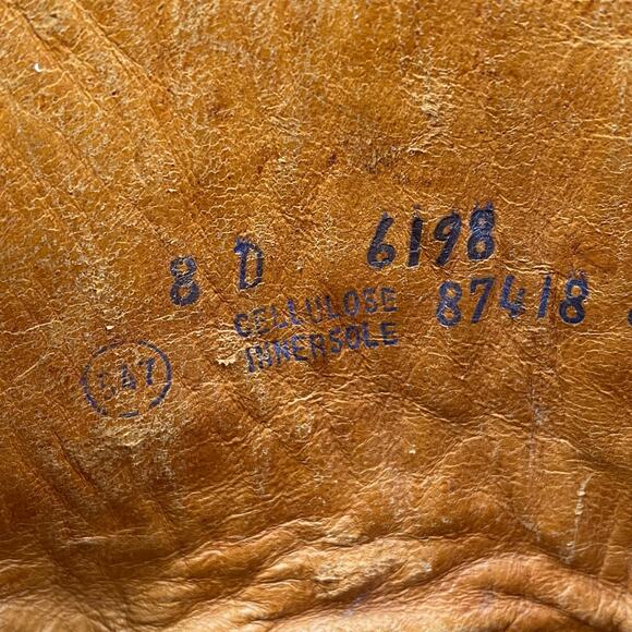 Vintage 70’s Sears Men’s Brown Leather Campus Style Cowboy Boots Size US 8 D - Picture 12 of 12